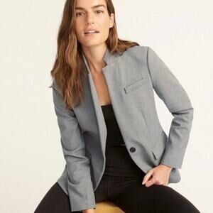 J.Crew Women’s Regent Blazer Gray Preppy Minimalist Size 0